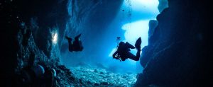 double caves dive site